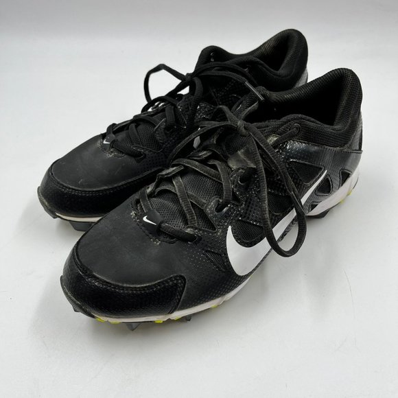 Nike Softball Cleats Womens 8.5 Black White 684680-010 Hyperdiamond Keystone - Picture 5 of 8
